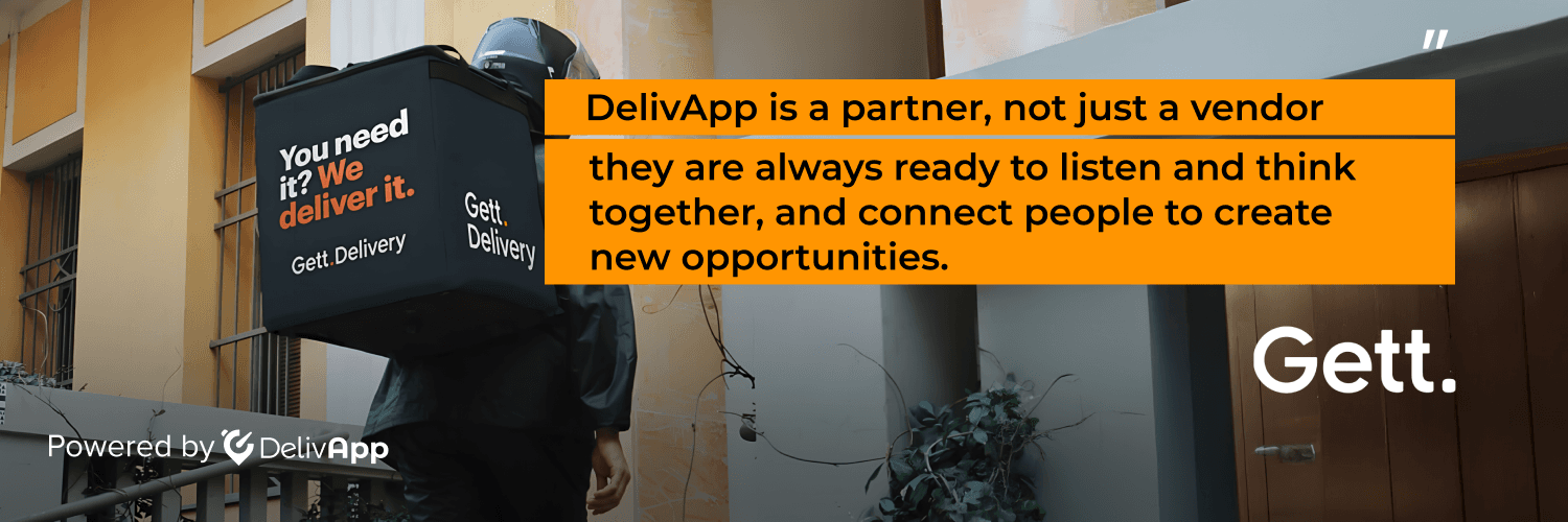 How DelivApp and Gett Built a White-Label Delivery Integration That Preserves Brand Identity